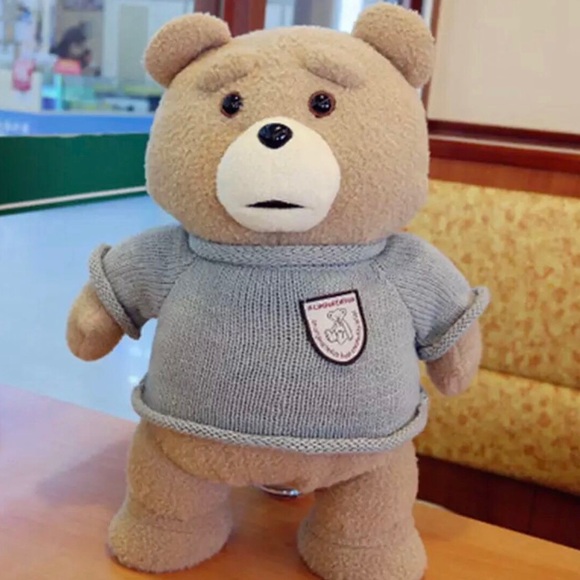Ted movie doll plush cute cartoon 45cm blue shirt teddy bear home decor - Picture 2 of 6
